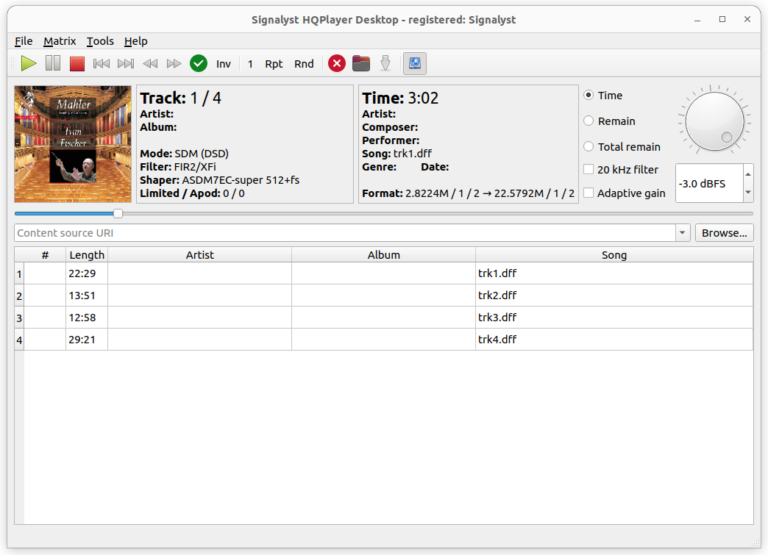 HQPlayer Desktop Signalyst